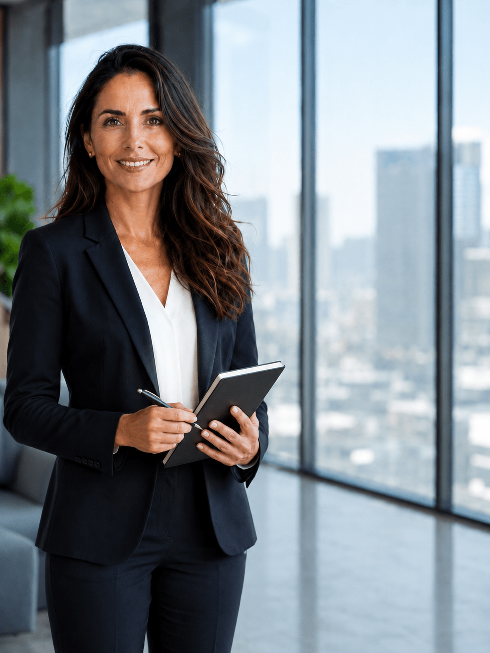 A compliance professional in an office